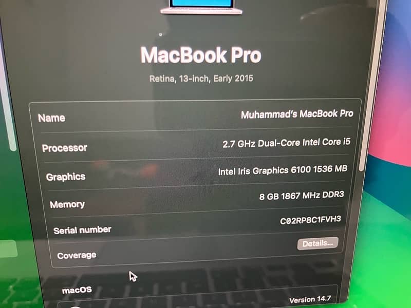 Macbook pro 2015 1