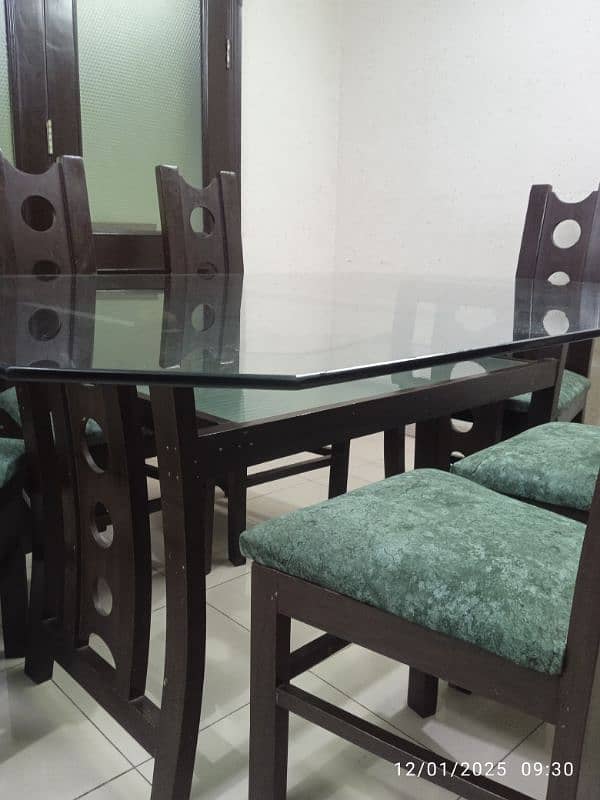 Dining Table (Double Storey) with 6 Chairs 1