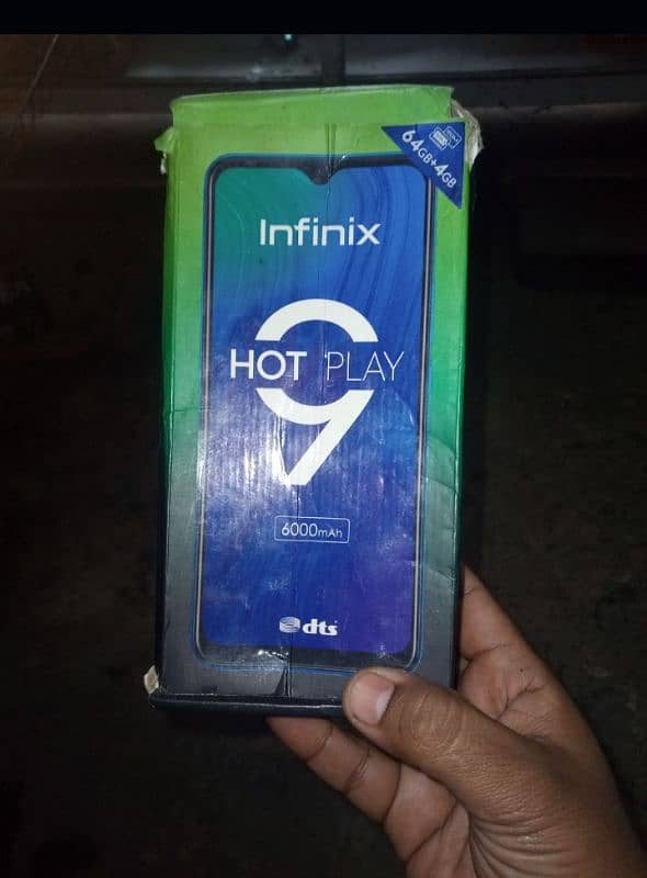 Infinix hot 9 play 4/64gb with box dual sim 2