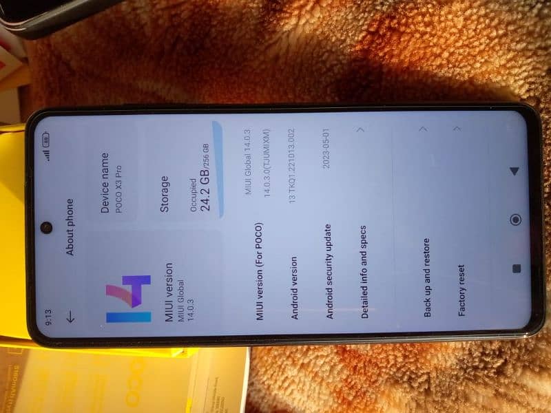 poco X3 pro 8/256.10/9 4