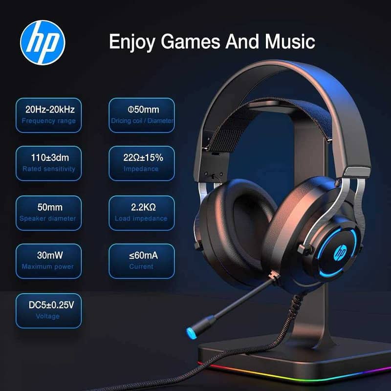 Hp H360G Headphone with Earpads 4