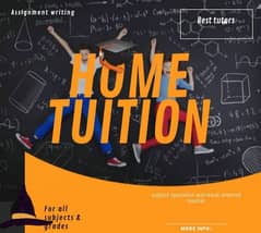 Experienced/professional home tutor is available for all classes