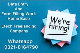 WITHOUT ANY INVESTMENT ONLINE FORM FILLING AND DATA ENTRY WORK