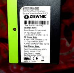 ziewnic 1.5kva hybrid exchange or sale