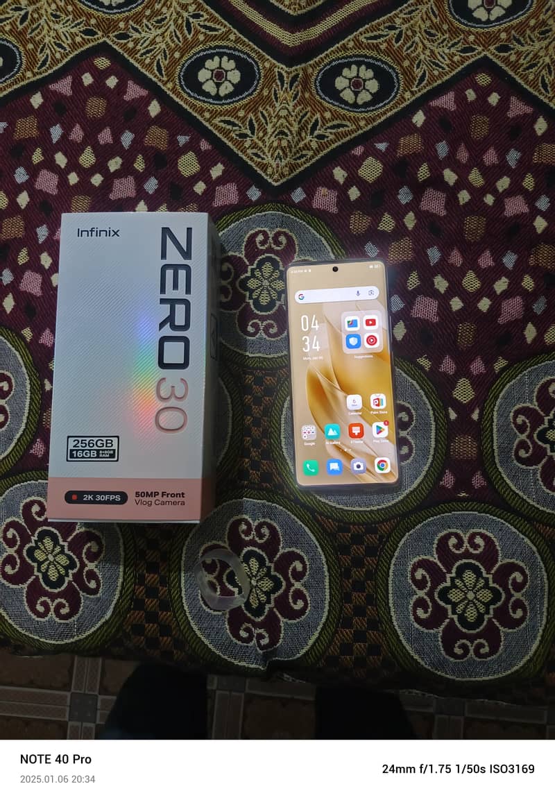 Infinix zero 30 256gb with box pta approved 1