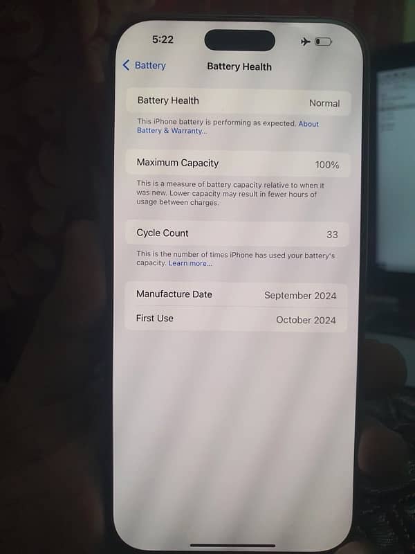 Iphone 16 Pro Max 256GB Non PTA Factory Unlock 5