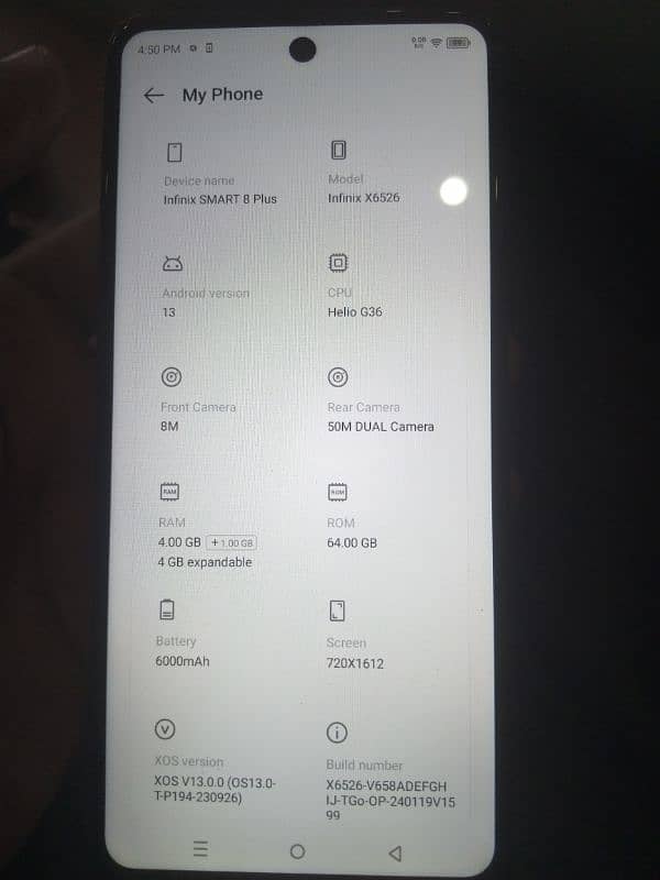 Infinix smart 8 Plus 4+4/ 64 gb For sale 4