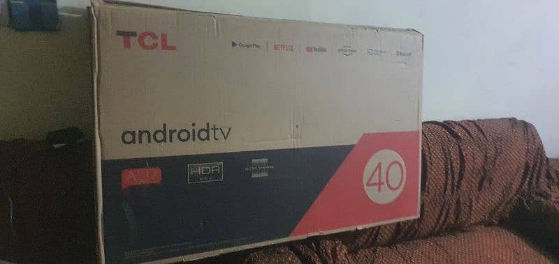 tcl 40 inches android led new condition all accessories box packing 9