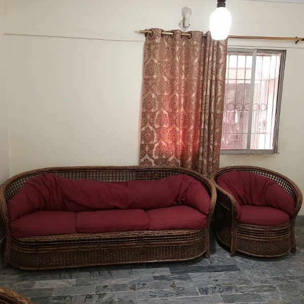 cane  sofa set 1