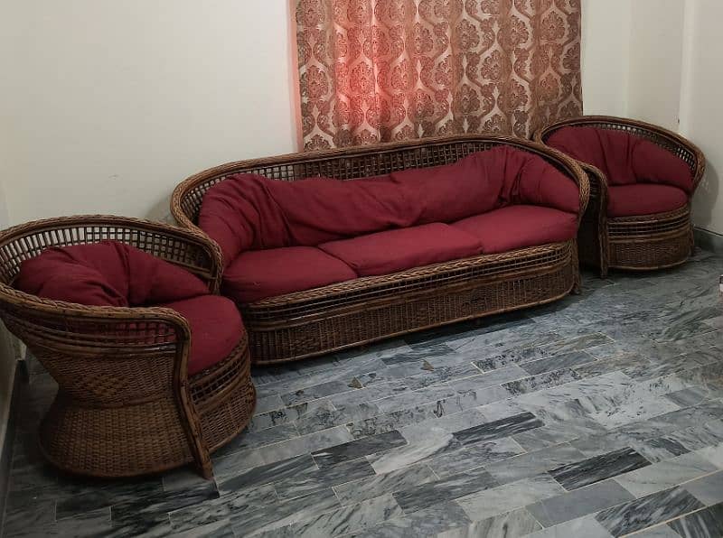 cane  sofa set 2