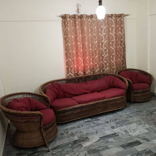 cane  sofa set 3