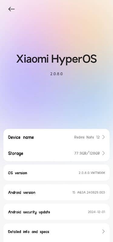 Redmi note 12 (8+8/128 GB) 1