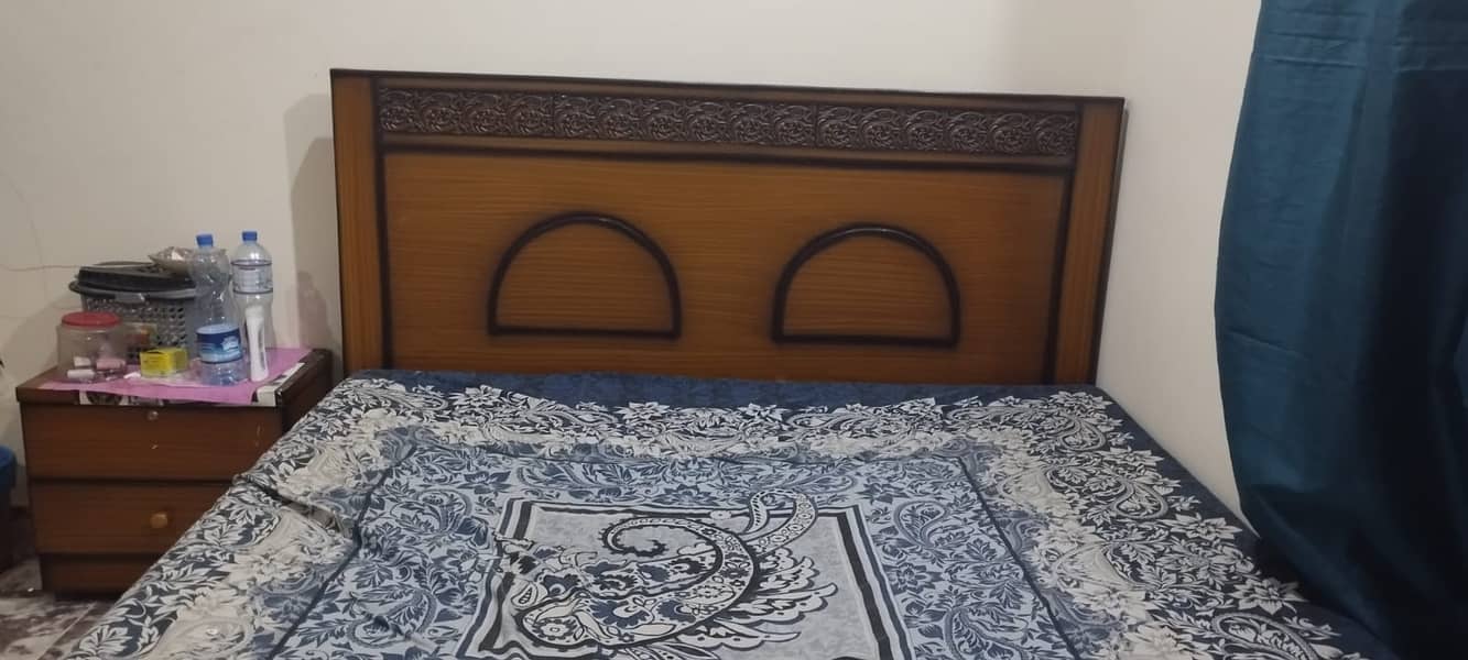 King Size Bed with 2 side tables 1