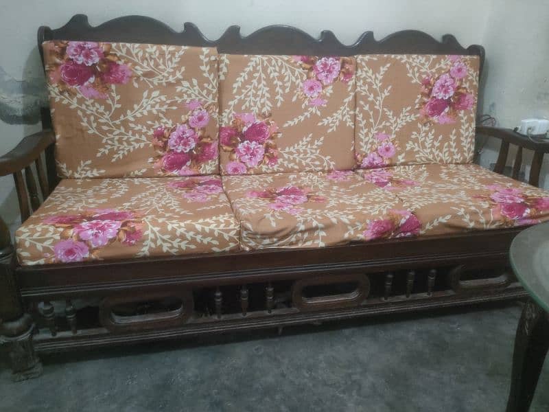 Sofa Set PURE WOOD 5 SEATER SEE Add Very Good Condition 6