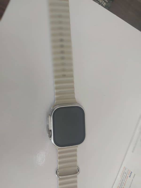 T900ultra smartwatch white stap and Blue and Black  stap 4