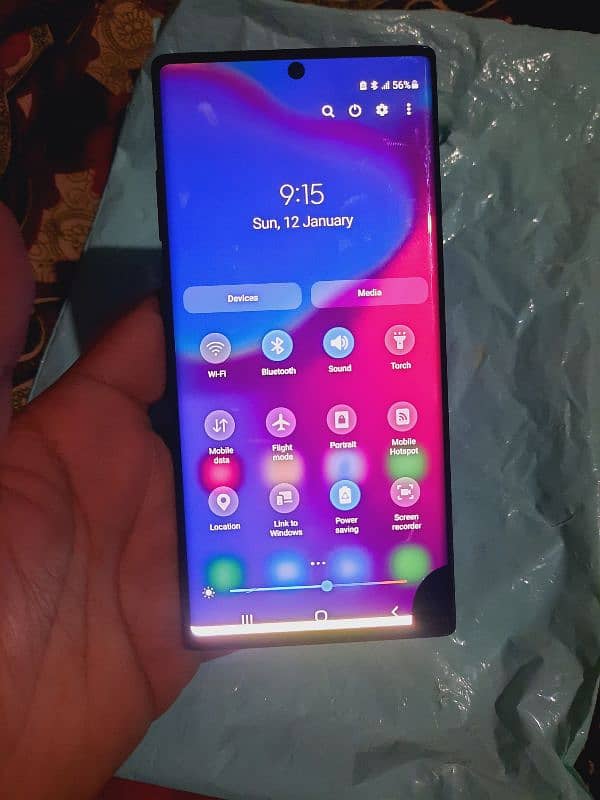 Samsung note10+12gb 256 5