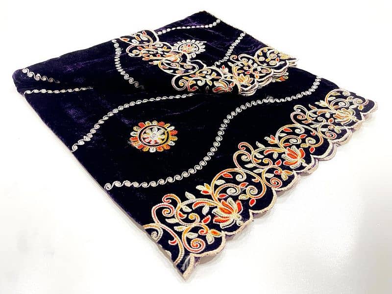 Women's Embroidered Border shawl 1