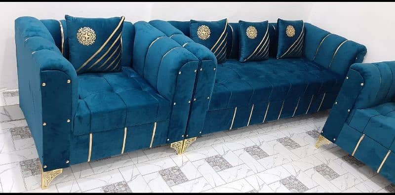 New Texture Design 6 Seater Stylish Sofa Set 4