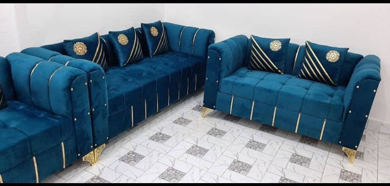 New Texture Design 6 Seater Stylish Sofa Set 9