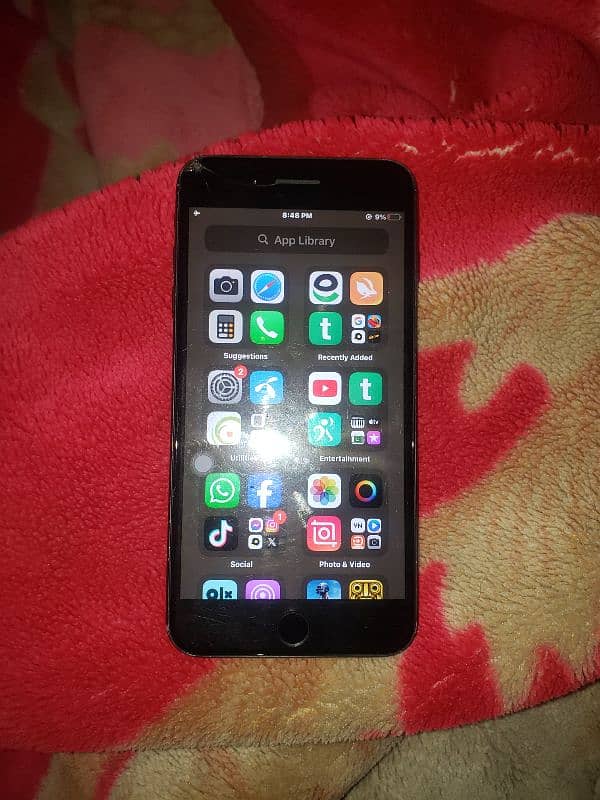 APPLE IPHONE 7PLUS 256GB NON PTA TOUCH CREAK WORKING OK FINGER OK 0