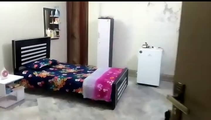 Single Bed with Foldable Durafoam Mattress & Side Table for Sale 2