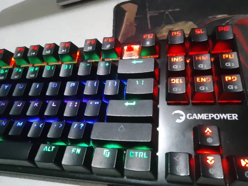 Red Switches Gaming Keyboard Tkl 8