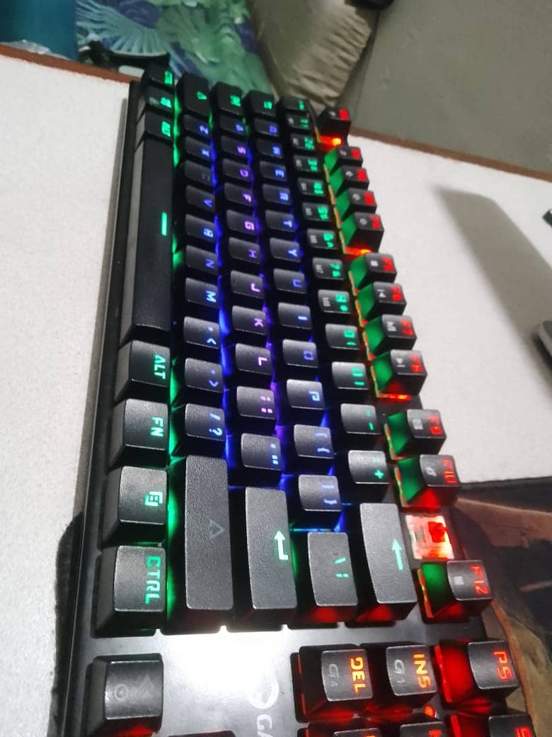 Red Switches Gaming Keyboard Tkl 9