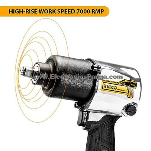 INGCO AIW12562 1/2″ Drive Air Impact Wrench (ElectronicsPanga) 2