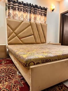 Velvet Style King size Bed For sale