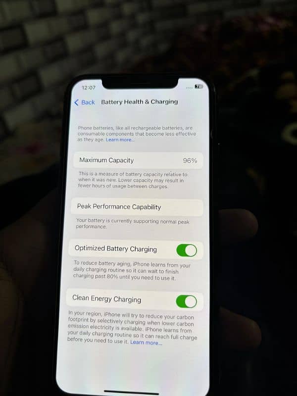 iphone x jv 256 gb 96% health lush condition 7