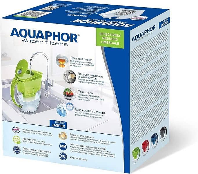 AQUAPHOR Jasper Water Filter Jug with 1x Maxfor+ 200litre 2