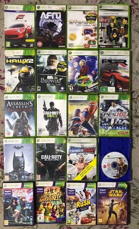 Xbox 360 with original games 7