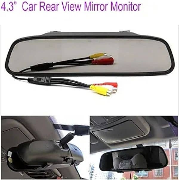 4.3" TFT LCD Car Rear View Mirror Monitor Kit 0