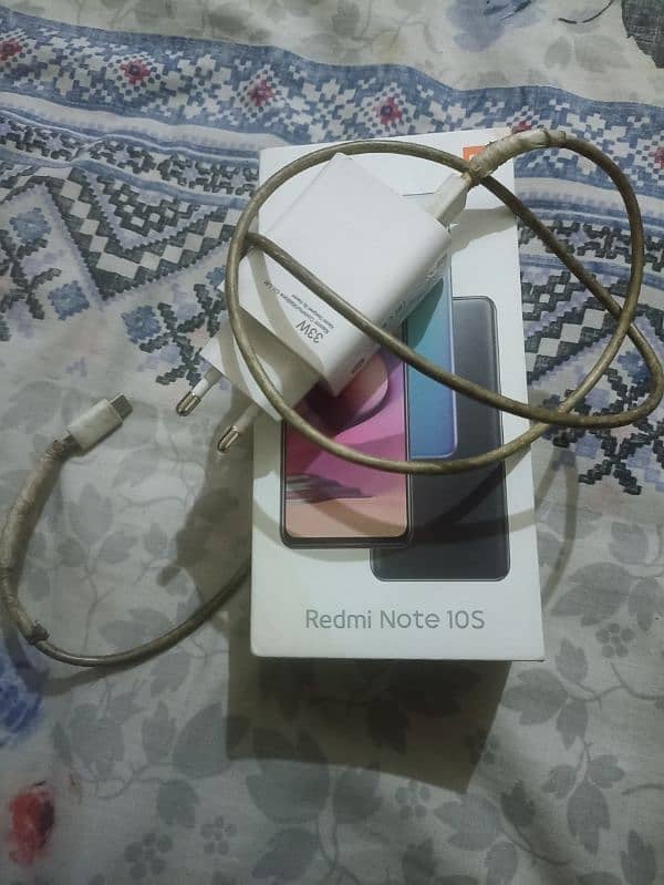 redmi note 10s box charjar original 8/128 2