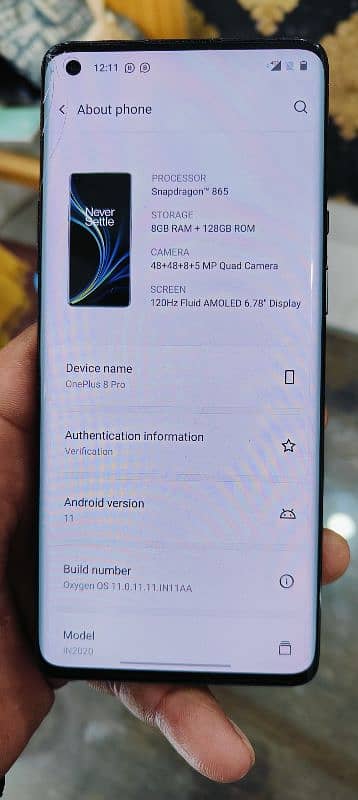 oneplus 8pro 8+128gb 6