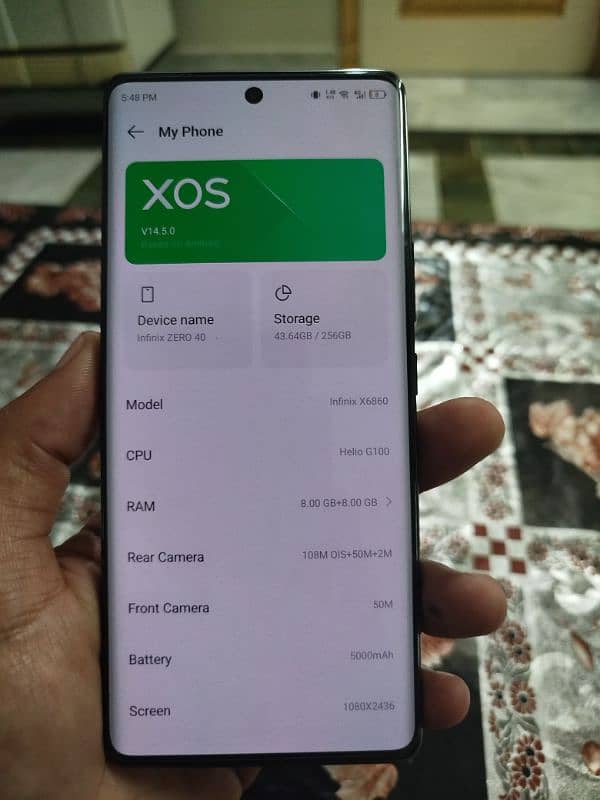 Infinix zero 40 2 months used 10/10 brand new 4