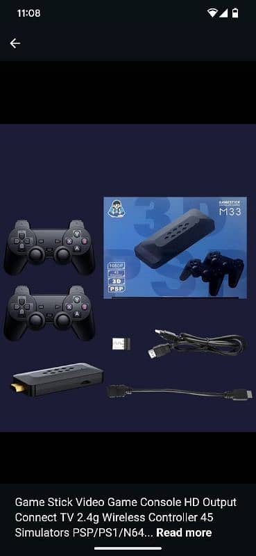 Next Gen M33 Gamestick 3D 64GB 2.4G Wireless Controller 30000 Video Ga 2