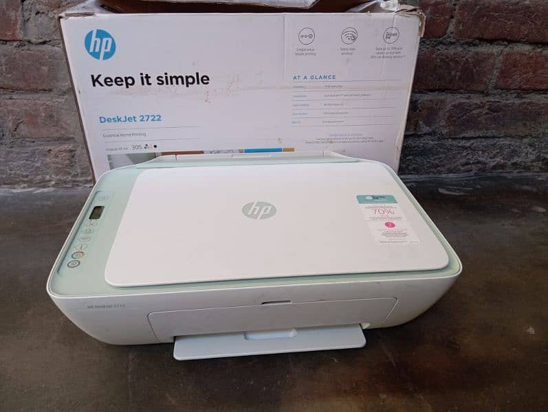 HP DESKJET 2722 WIRELESS COLOUR BLACK XL CARTRIDGE LAGI HA ALL OK NEW 0