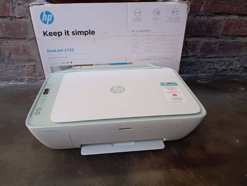 HP DESKJET 2722 WIRELESS COLOUR BLACK XL CARTRIDGE LAGI HA ALL OK NEW 1