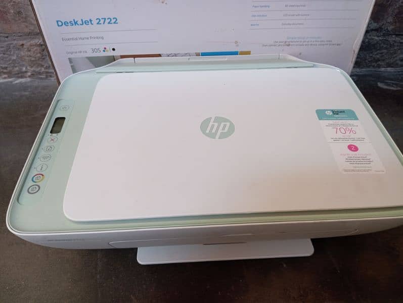 HP DESKJET 2722 WIRELESS COLOUR BLACK XL CARTRIDGE LAGI HA ALL OK NEW 2