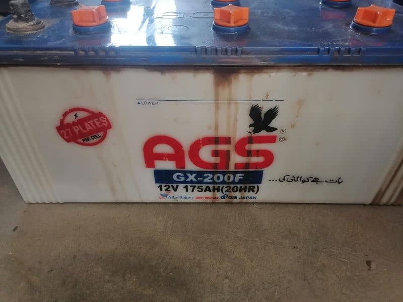 AGS G 200F 27plate 175ah  BATTERY FOR SALE 1