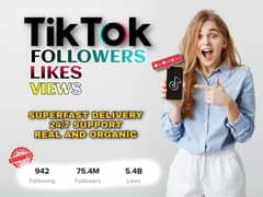 Tiktok views, likes and followers at cheap rate