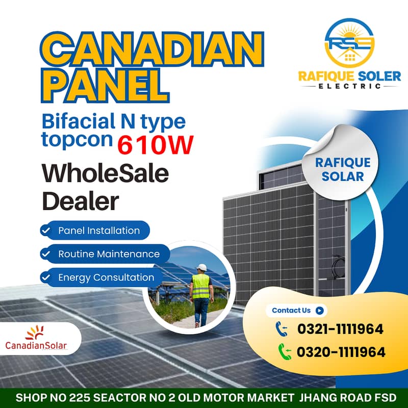 Canadian Solar 585W N-type Bifacial Panel | solar panels | Wholesale 1