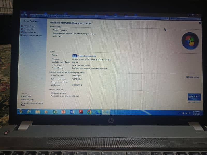 ProBook 4530s for sell used condition 8/10 3