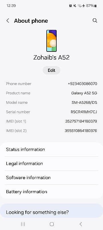 Samsung A52 5G Non PTA 0