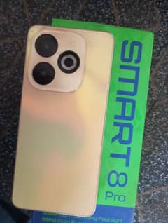 Smart 8 pro 4+4 / 128 GB lush condition. 50 MP camera with full box.