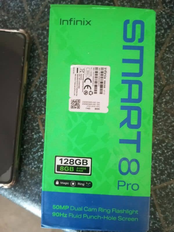 Smart 8 pro 4+4 / 128 GB lush condition. 50 MP camera with full box. 2