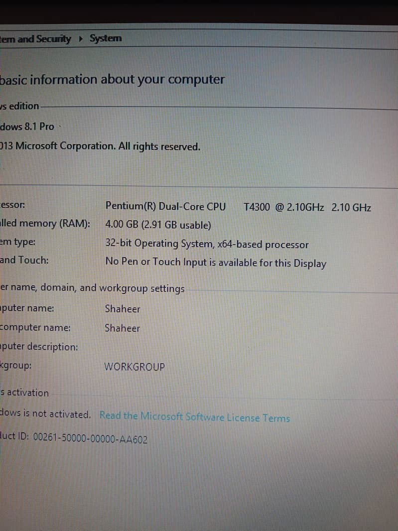 HP Laptop (Dual Core) 2