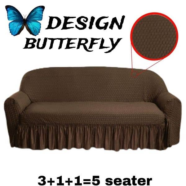 5 Seater Jersey Textured Sofa Covers 0