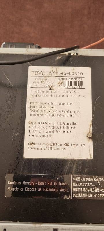 Toyota Dvd Radio/Navigation ND3T-W55 2